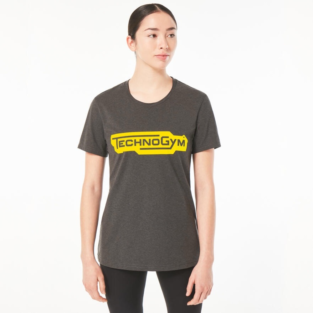 TECHNOGYM WOMEN'S LOGO T-SHIRT GREY Size Small